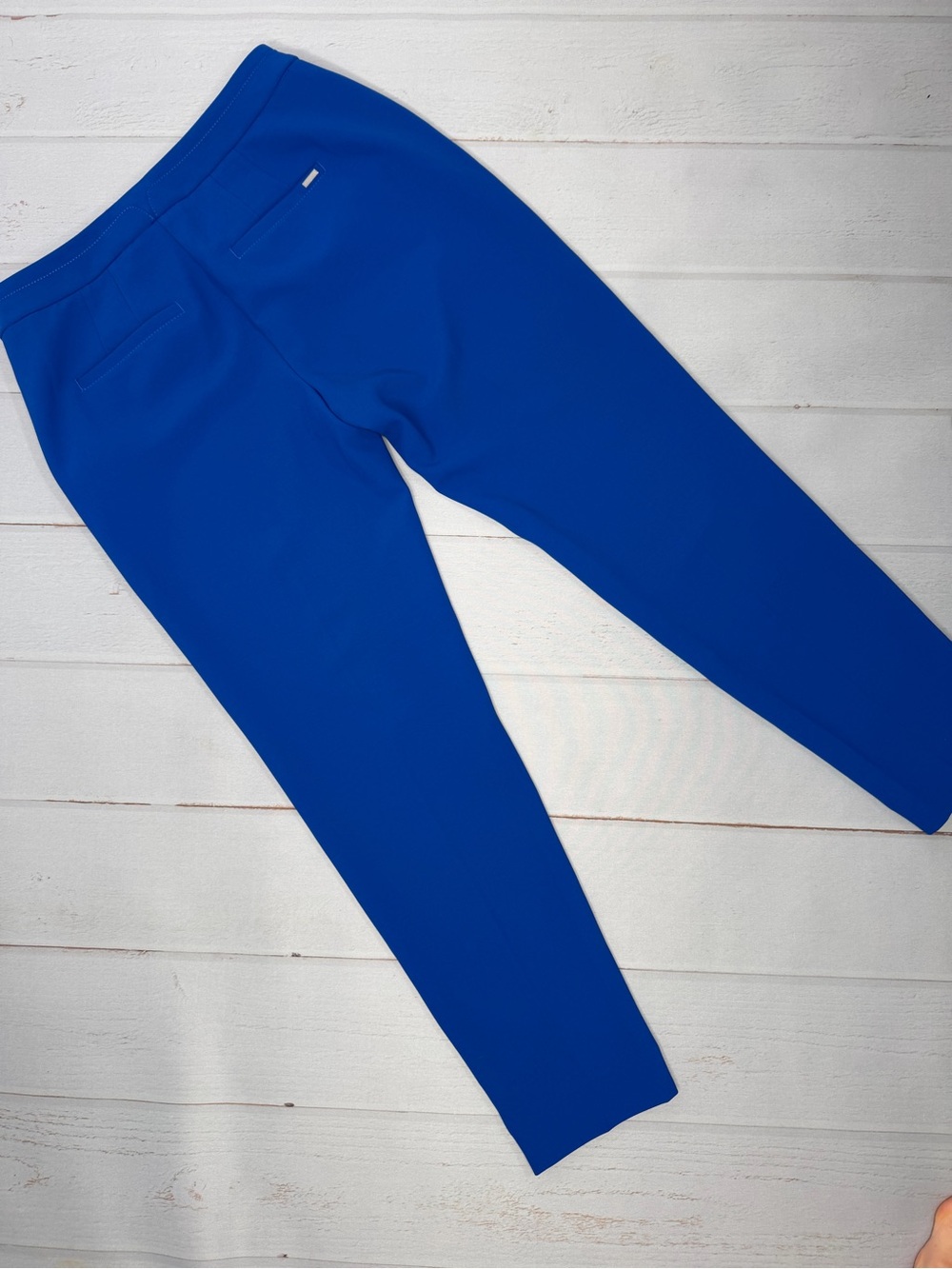 White House Black Market Blue Taper Ankle Pants Size 2R - Picture 2 of 7